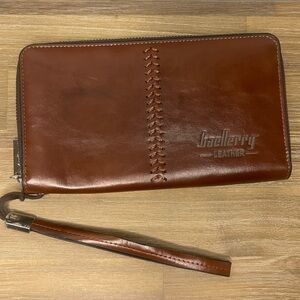 Baellerry retro European Men leather wrist strap wallet‎